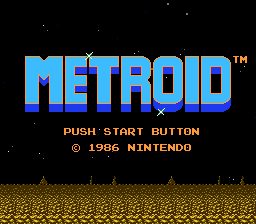 'Metroid' title screen