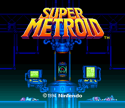 Super Metroid title screen