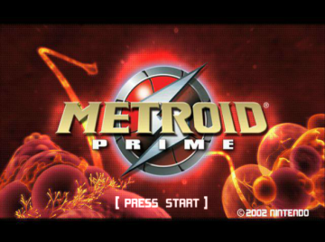  'Metroid Prime' title screen